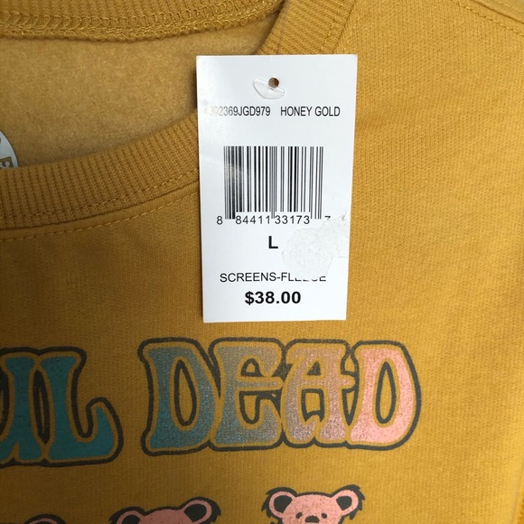 Grateful Dead Long Sleeved Crop Graphic Sweatshirt - Picture 5 of 5